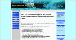 Desktop Screenshot of orttec.ch